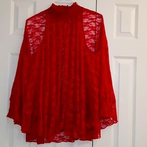 Free People lace sleeveless top